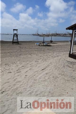 Ambiente en las playas de la Región durante el primer fin de semana de la 'nueva normalidad'