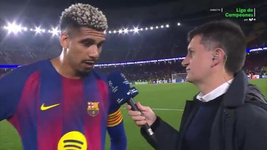 Araujo: ''No hay nada que reprochar a este equipo''