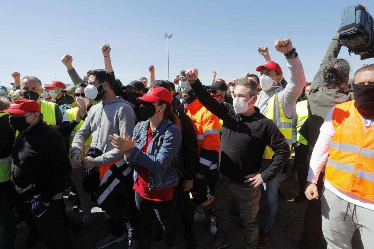 La huelga de los trabajadores de Pilkington en el Port de Sagunt