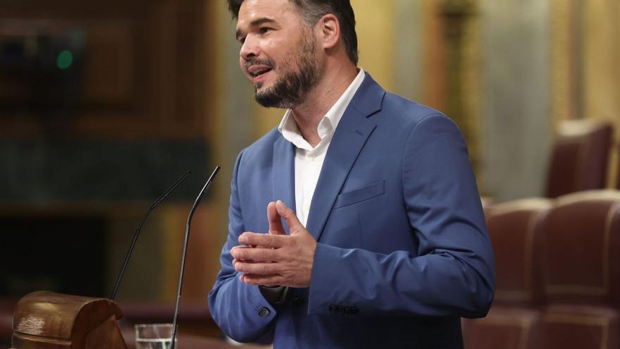 Rufián qualifica Puigdemont de «tarat» i recula en ser desautoritzat