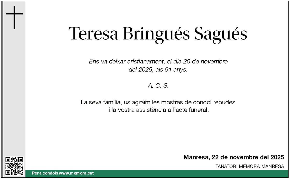 TERESA BRINGUÉS SAGUÉS