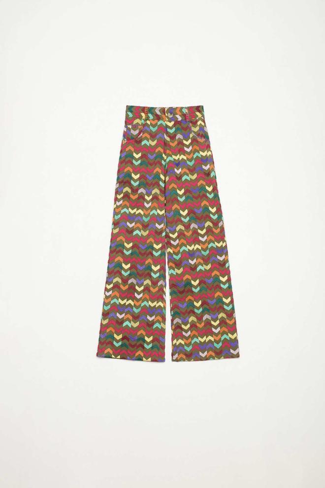 Pantalones estampados multicolor de Michonet