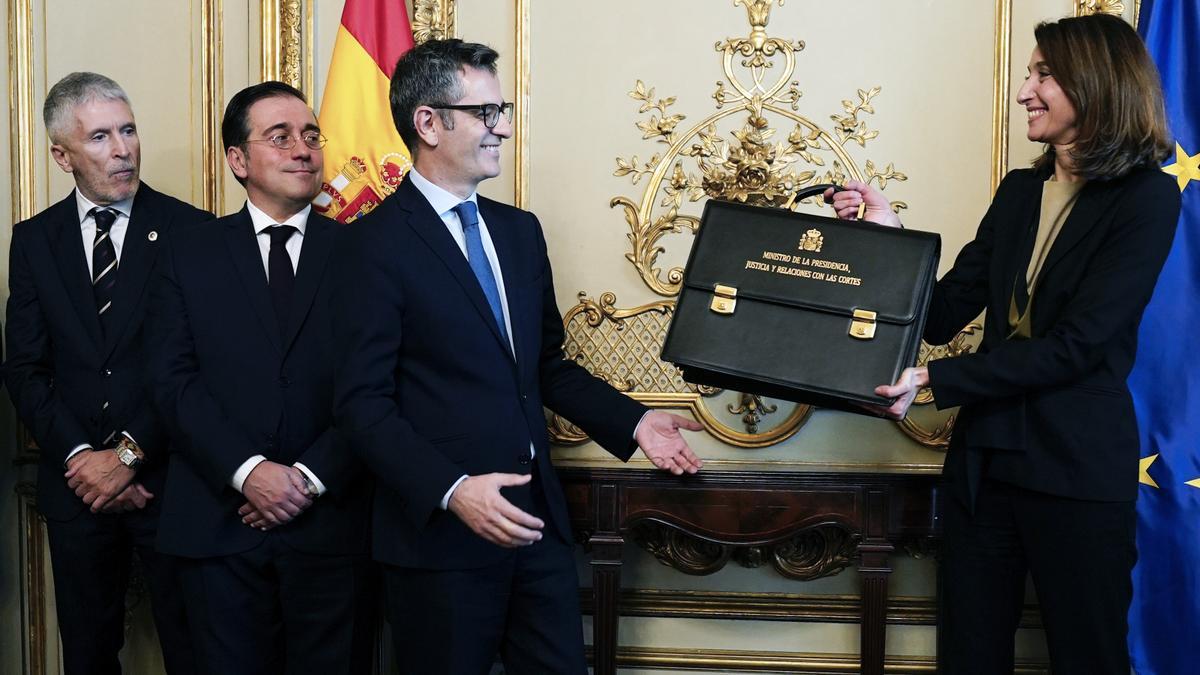 Félix Bolaños recibe la cartera como nuevo ministro de Presidencia y Justicia