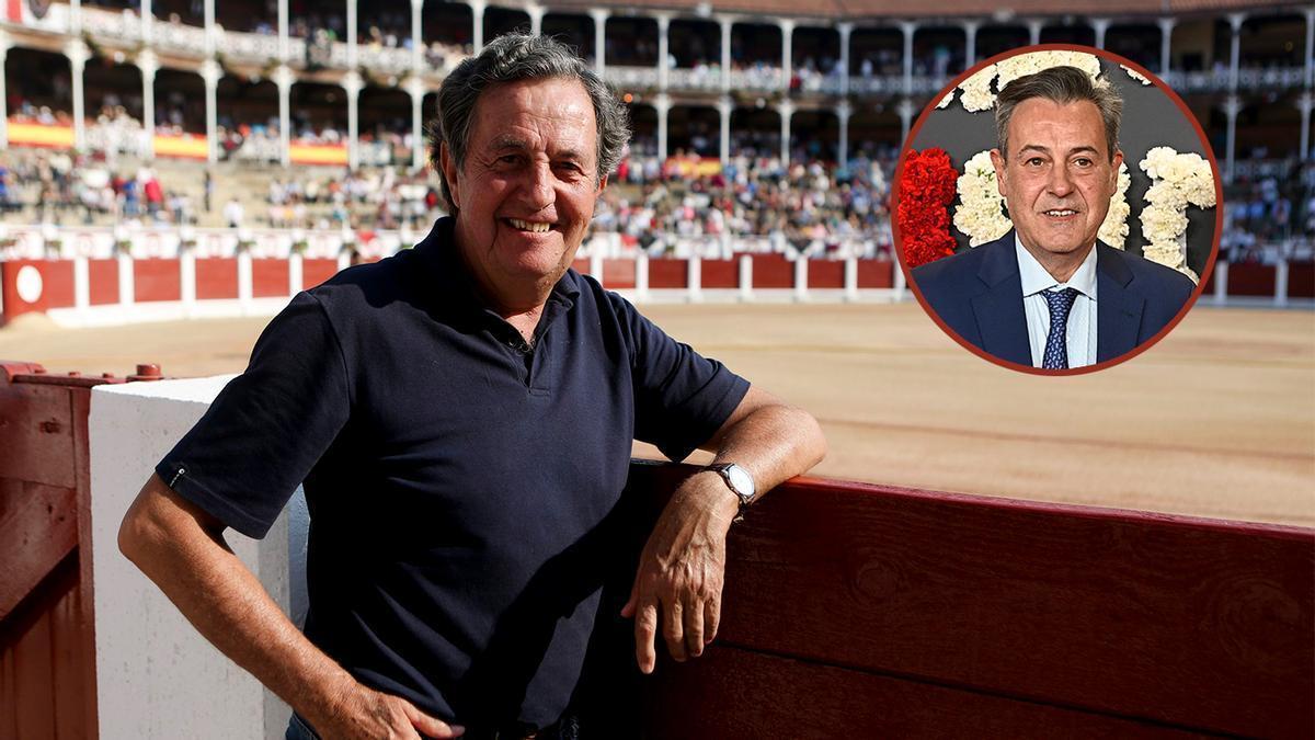 Pedro Gutiérrez Moya, "Niño de la Capea", en El Bibio, en 2016. En el círculo, José Ribagorda