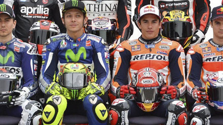 Lorenzo, Rossi, Márquez y Pedrosa, máximos favoritos.