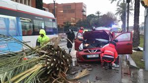 La borrasca ‘Hortense’ causa destrosses al seu pas per Barcelona i diverses comarques catalanes