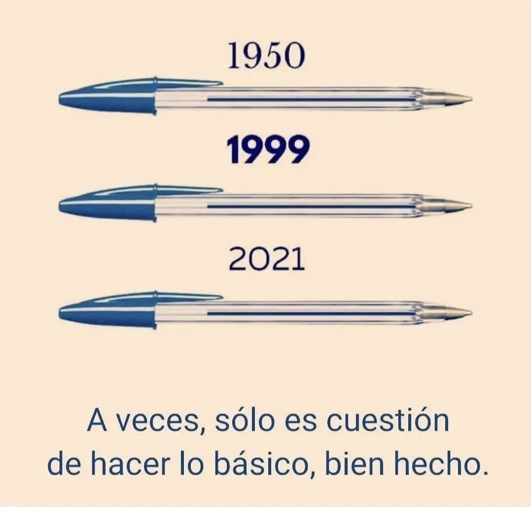 Los bolis BIC son un ejemplo de las ideas expuestas por Iborra.