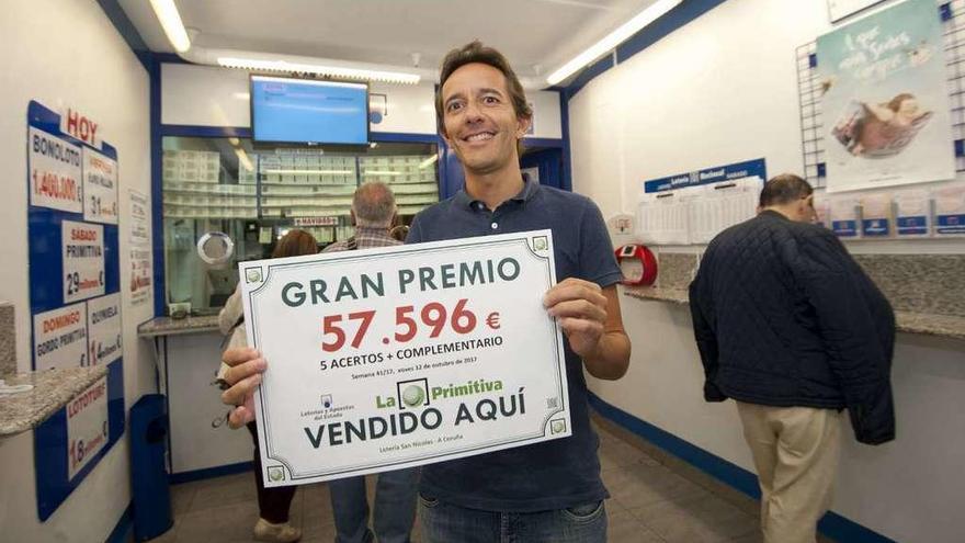 Sellado un premio de la Primitiva de más de 57.000 euros en San Nicolás