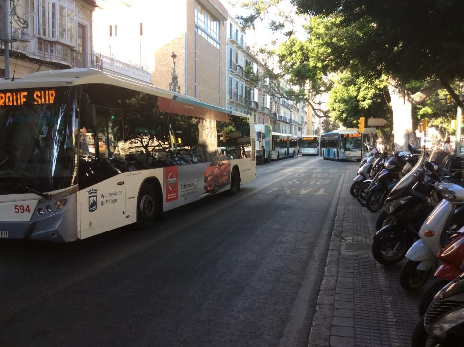 Corte de tráfico en la Alameda y el Parque por el Día Sin Coche.