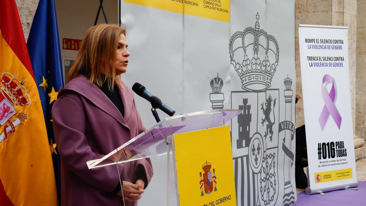 Pilar Bernabé, en el acto por el 25N