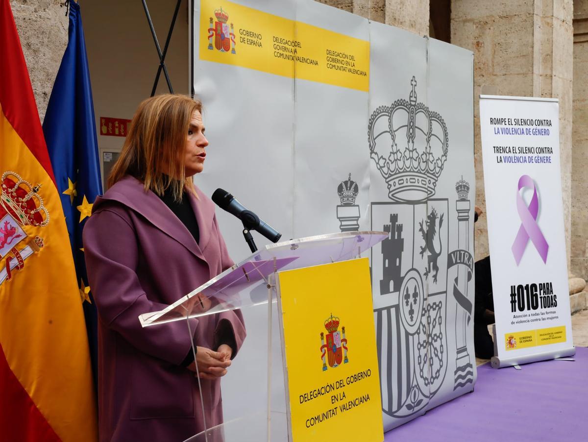 Pilar Bernabé, en el acto por el 25N