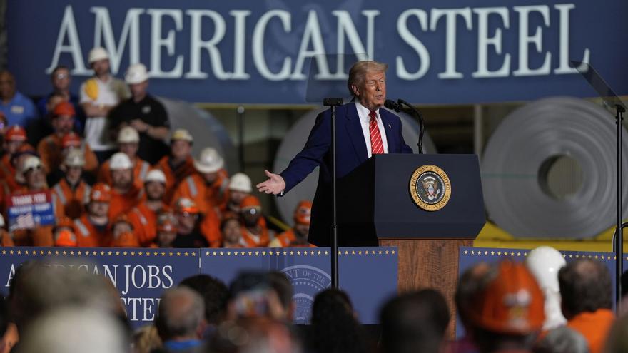 Trump anuncia que subirá los aranceles al acero del 25% al 50%