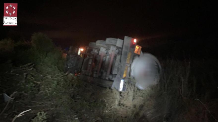 Imagen tomada poco después de la llegada de los bomberos.