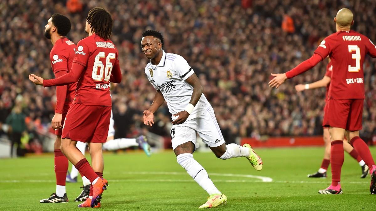 Vinicius le ha marcado cinco goles en sus cinco partidos ante el Liveprool