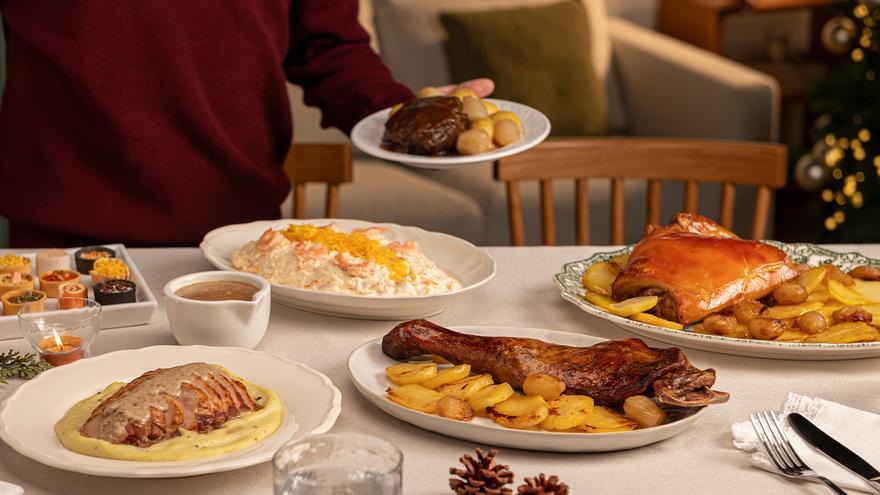 Platos navideños que se venderán en las tiendas Mercadona de Murcia.