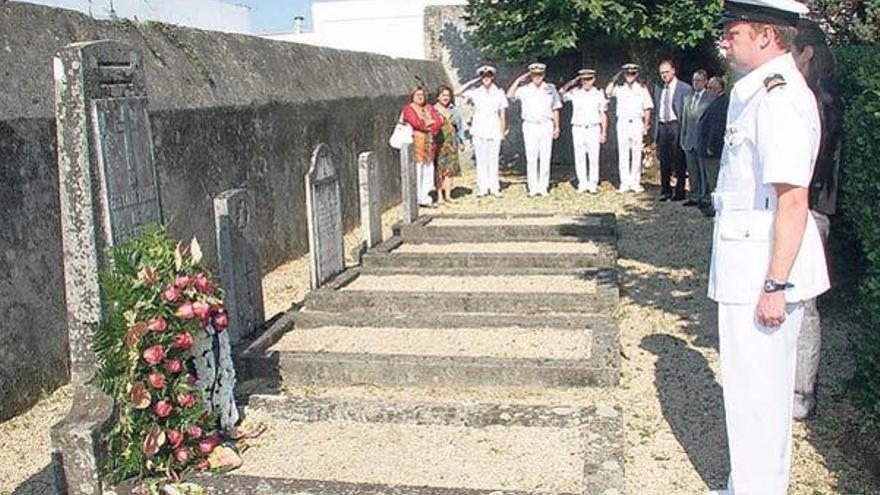 El Cementerio Naval Británico de Rubiáns (Vilagarcía) se construyó en 1911.  // J.L.Oubiña