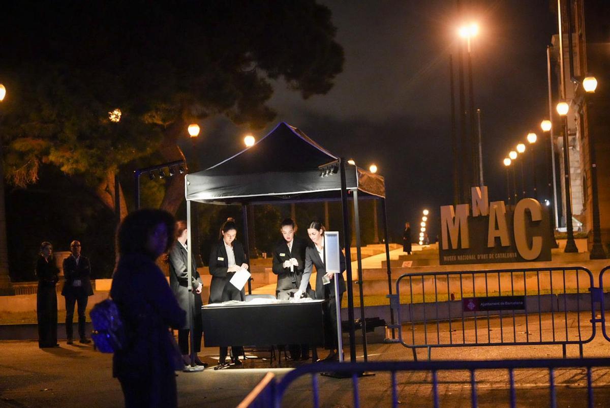 Los fans seleccionados de Rosalía esperan horas para el listening party en el MNAC, Barcelona