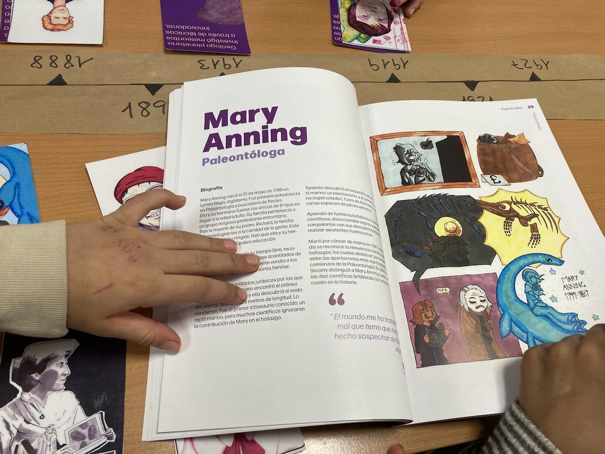 El material didáctico resalta las virtudes de cada una de las científicas del proyecto