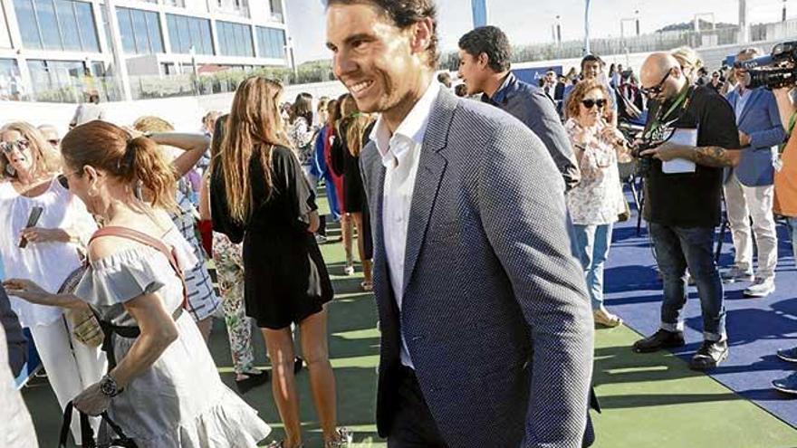 Rafel Nadal en la última ceremonia de graduación de su academia en Manacor.