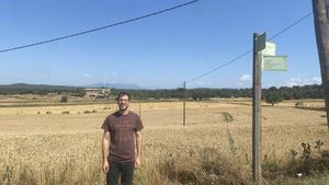 Ferran Orriols en su rincón favorito de La Torre dOristà