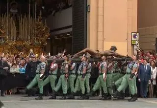 La Legión canta el 'Novio de la muerte' en Málaga