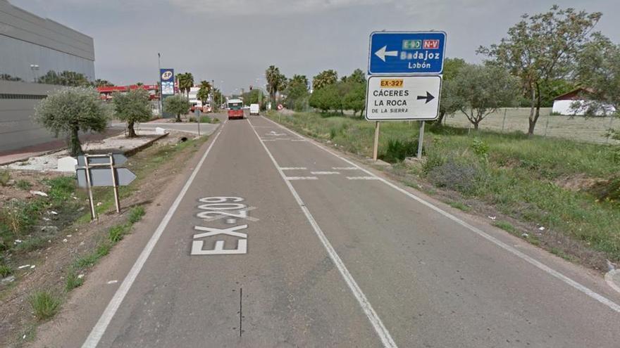 Un motorista resulta herido grave en un accidente de moto en Montijo