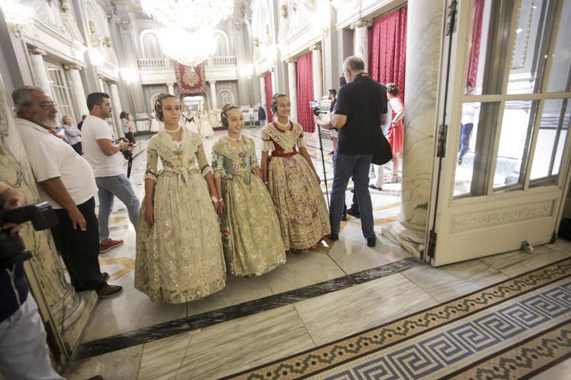 Ensayo de las cortes de honor para el día de la Proclamación