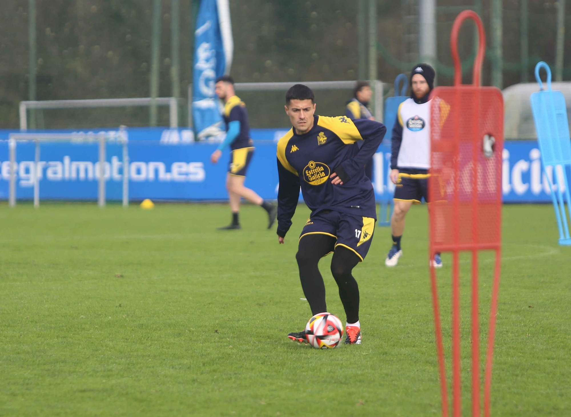 Entrenamiento del Deportivo en Abegondo