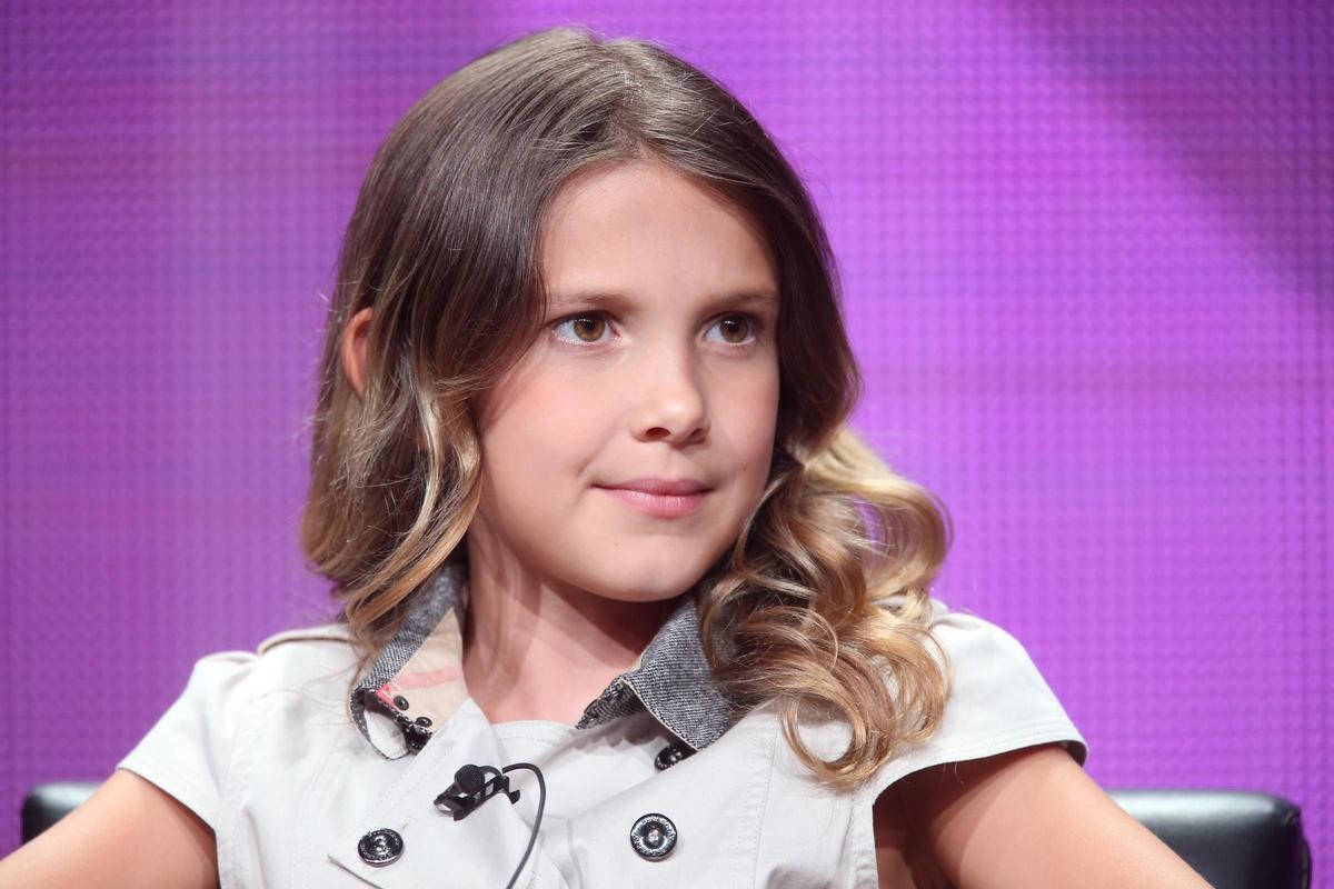 Millie Bobby Brown, de niña, en 2014