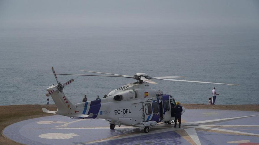 Evacuación de una persona en el entorno de la Torre de Hércules