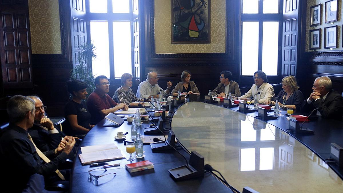 Reunión de la mesa del Parlament