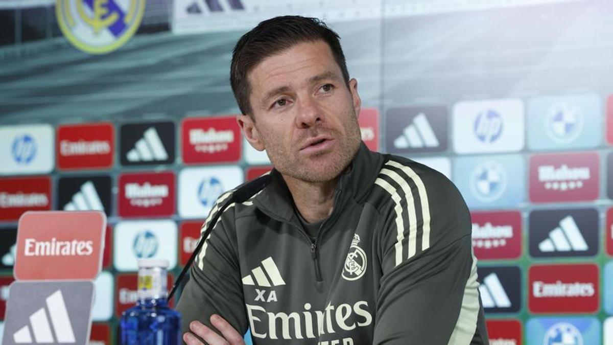 Xabi Alonso, en rueda de prensa