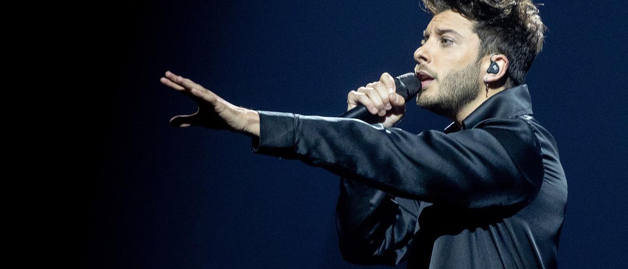 Blas Cantó, durante su actuación en Eurovisión 2021.