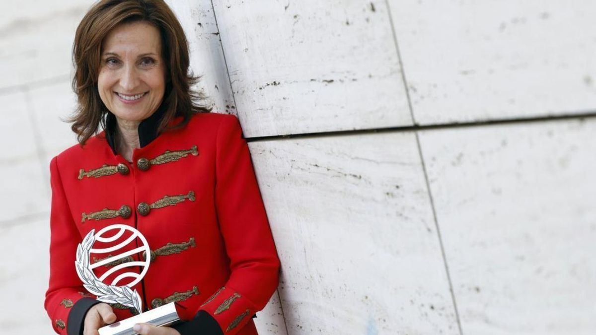 Paloma Sánchez-Garnica, este miércoles, tras ganar el Premio Planeta.