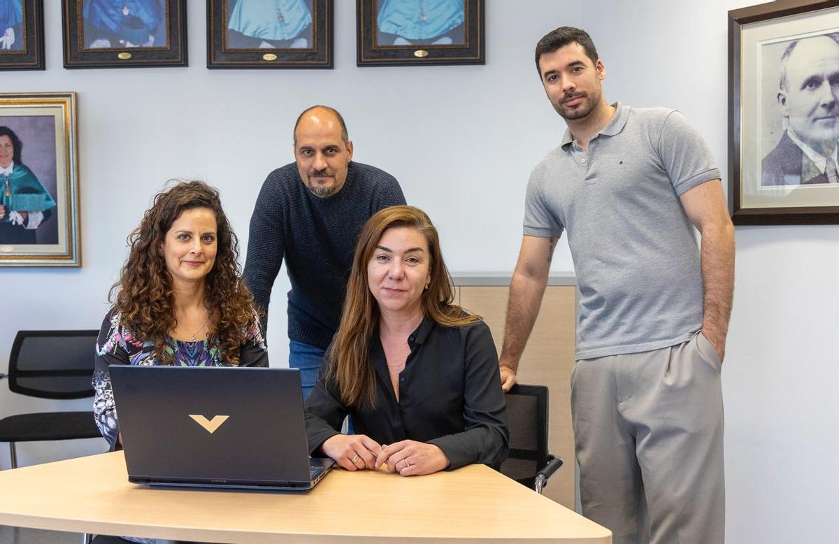 Los investigadores de la UA que trabajan para la detección precoz de la violencia de género.