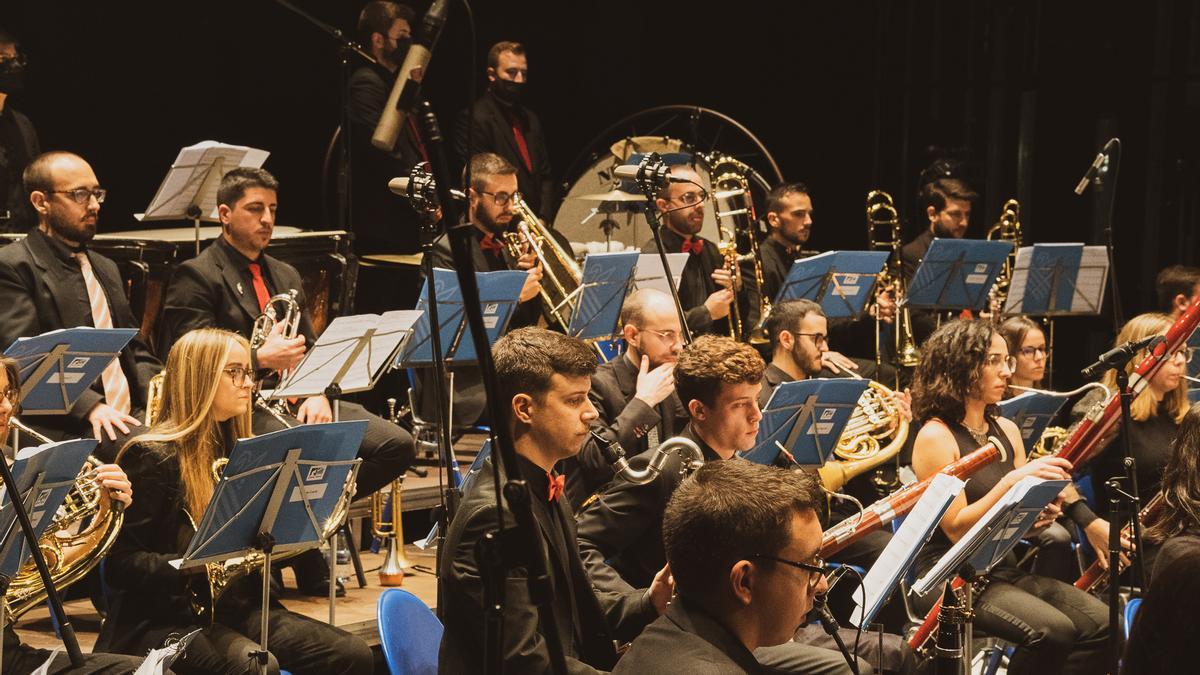 Concierto de la Joven Banda Sinfónica de la FSMCV ofrecido en Gandía.