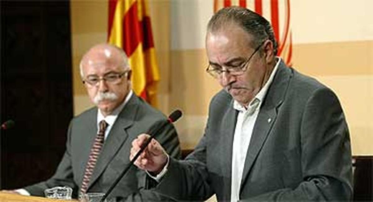 Apel·les Carod, amb Josep Bargalló el 2005. Apel·les Carod, amb Josep Bargalló el 2005.