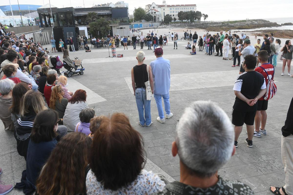 Homenaje a Samuel Luiz en A Coruña por el tercer aniversario de su muerte