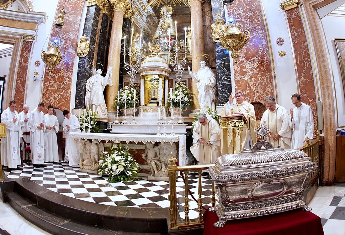 Las reliquias de San Francisco de Borja ya están en València