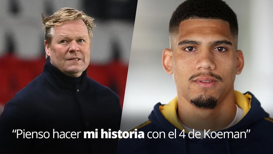 Ronald Araújo: "Pienso hacer mi historia con el 4 de Koeman".