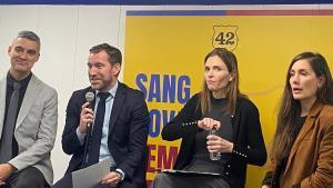 Marc Ciria, junto a parte de su equipo de campaña.