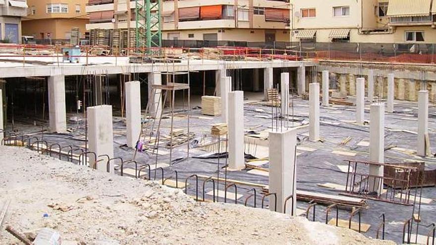 Imagen de archivo de las obras del parking hace dos años.