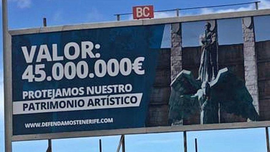 Valla publicitaria en Santa Cruz de Tenerife