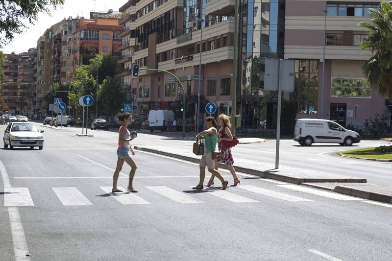 Puntos conflictivos para el tránsito de peatones en Cáceres