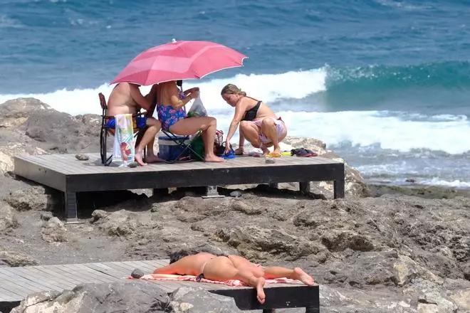 Fuerte calor en Arinaga y San Agustín (13/07/2023)
