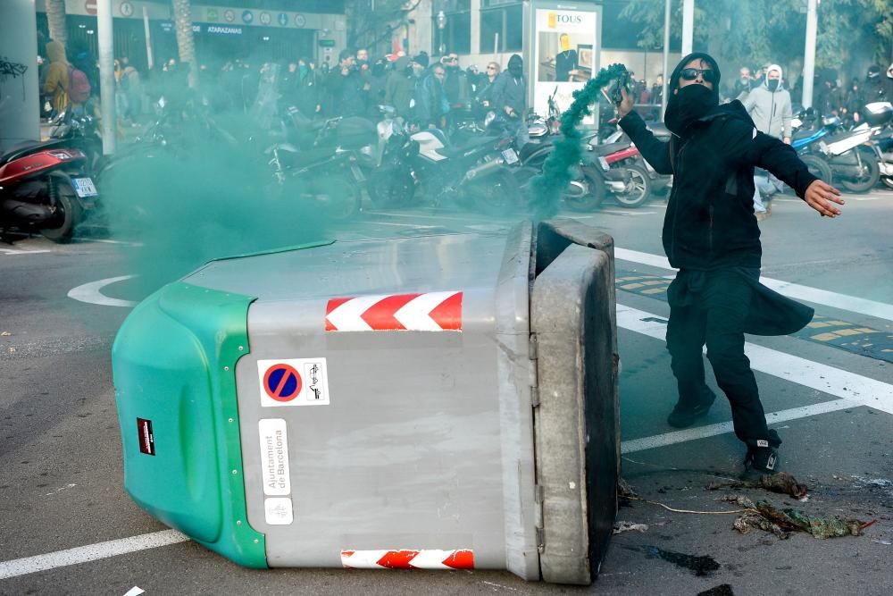 Un manifestante independentista en Barcelona.