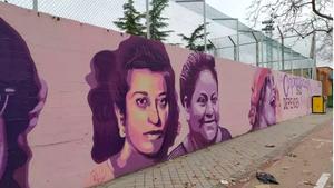 20.000 firmes per mantenir un mural feminista a Madrid