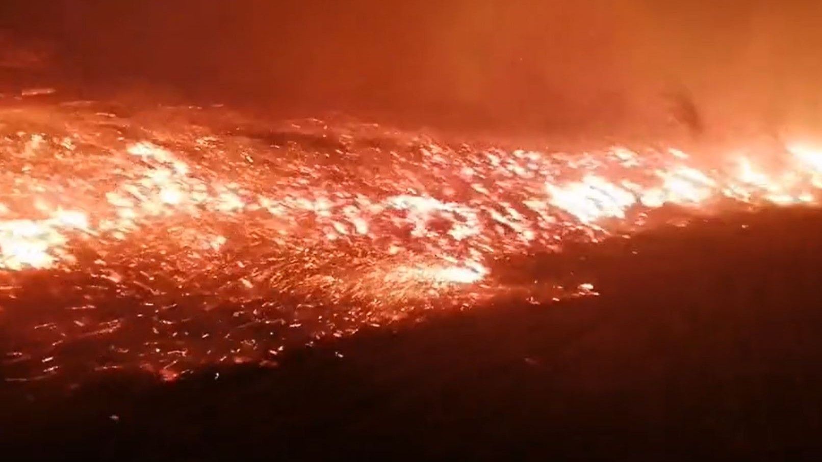 Incendi de vegetació a Peralada