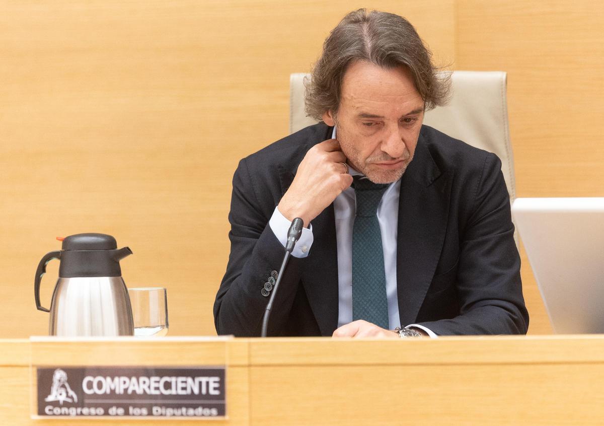 José Manuel Cuenca, este lunes en el Congreso.