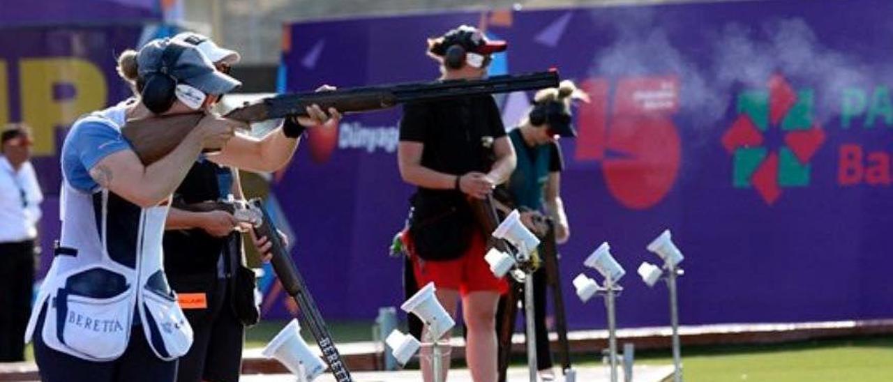 Fátima Gálvez, durante una competición.